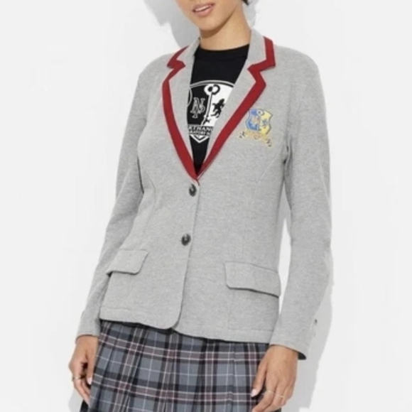 New Beetlejuice Medium Beetlejuice Astrid Lightweight Graphic Blazer Womens - Picture 4 of 6